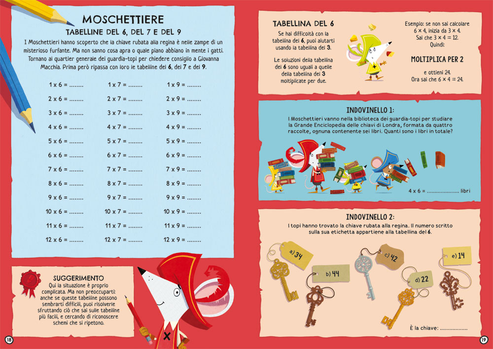 interno I moschettieri della matematica – Tabelline