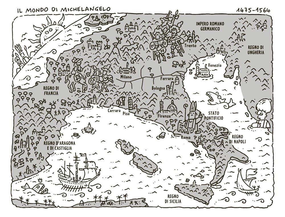 interno Michelangelo, architetto delle meraviglie