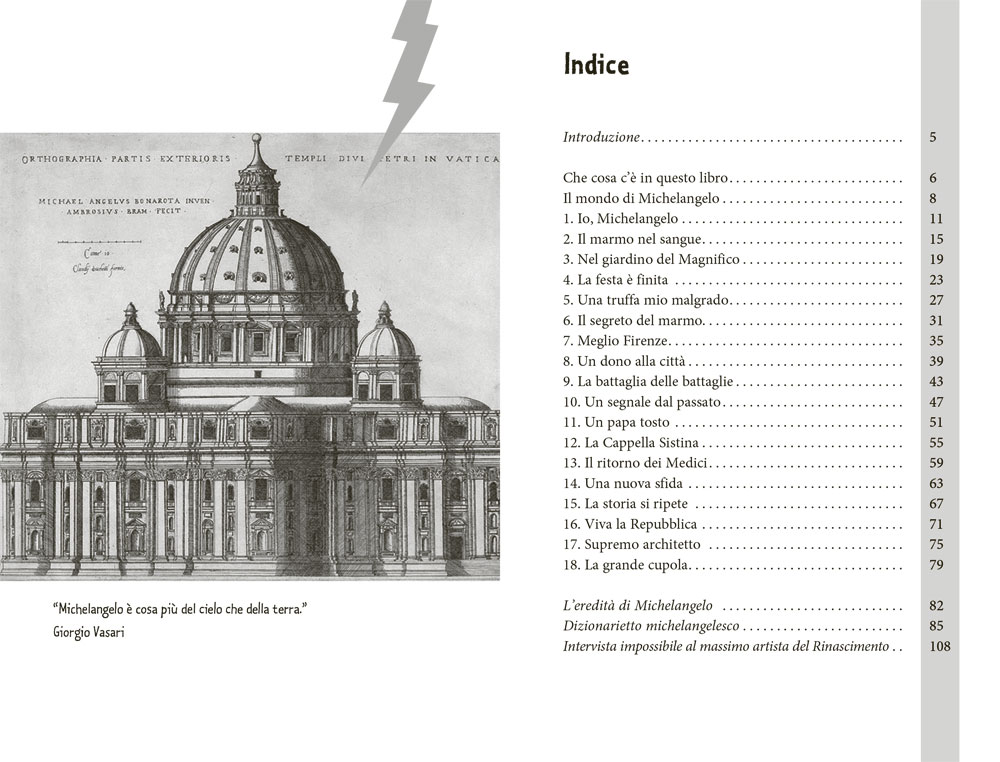 interno Michelangelo, architetto delle meraviglie