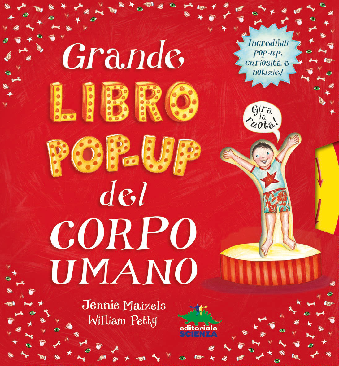 Grande libro pop-up del corpo umano