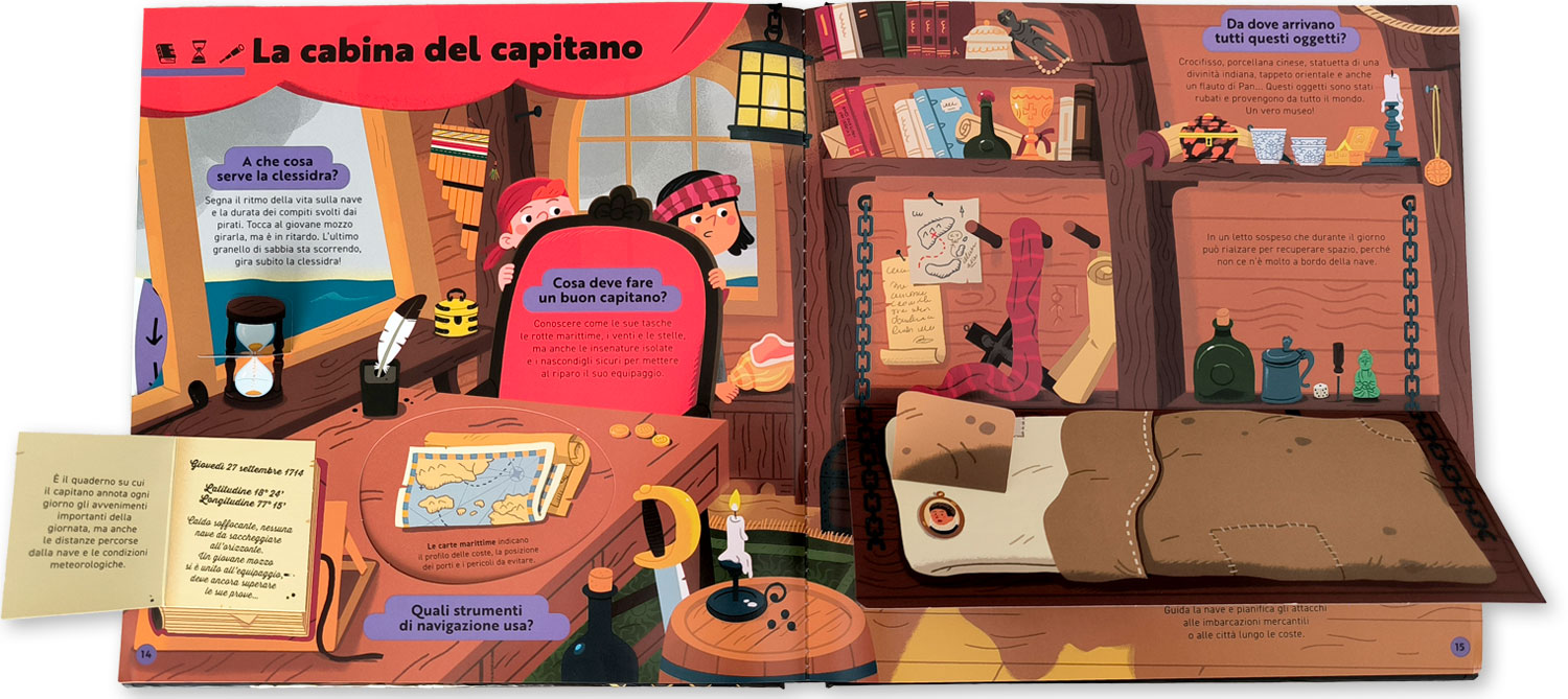 interno Il libro pop-up dei pirati