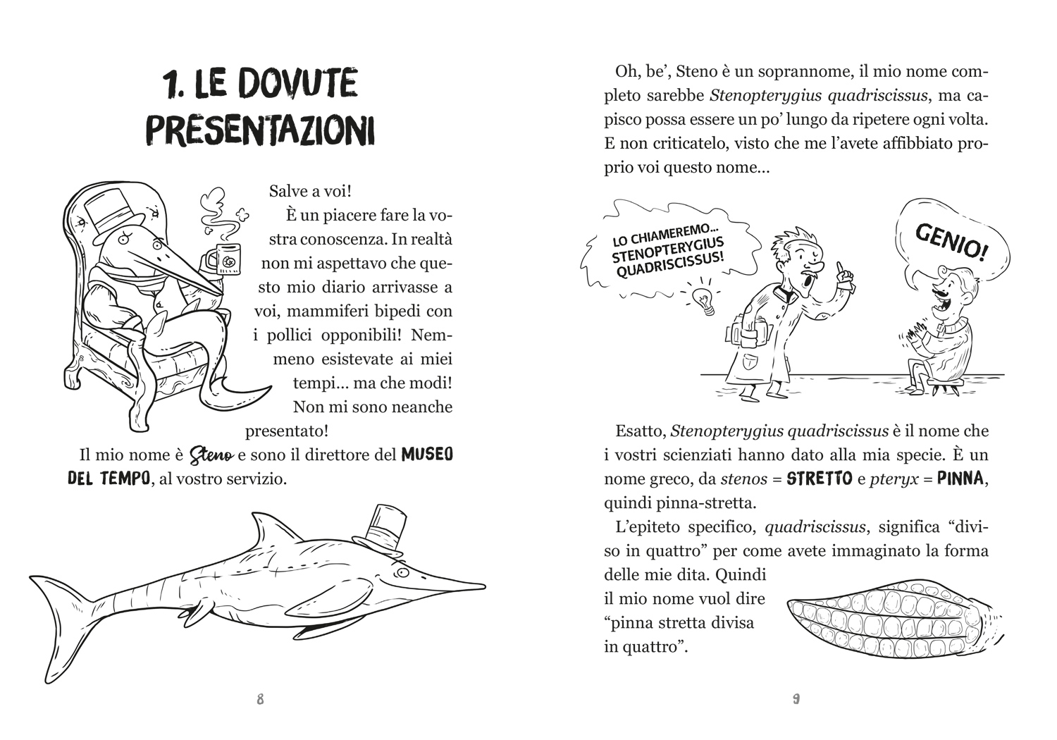 interno Steno e la sfida degli Ittiosauri