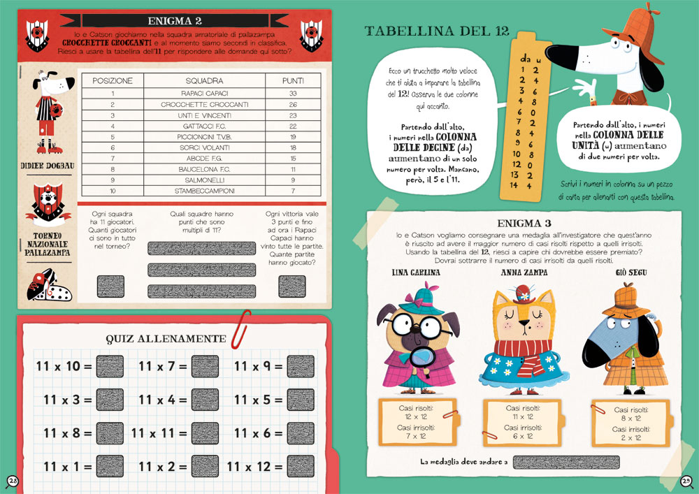 interno Le indagini di Sherlock Bones - Tabelline