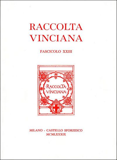 Raccolta vinciana XXIII (1989)