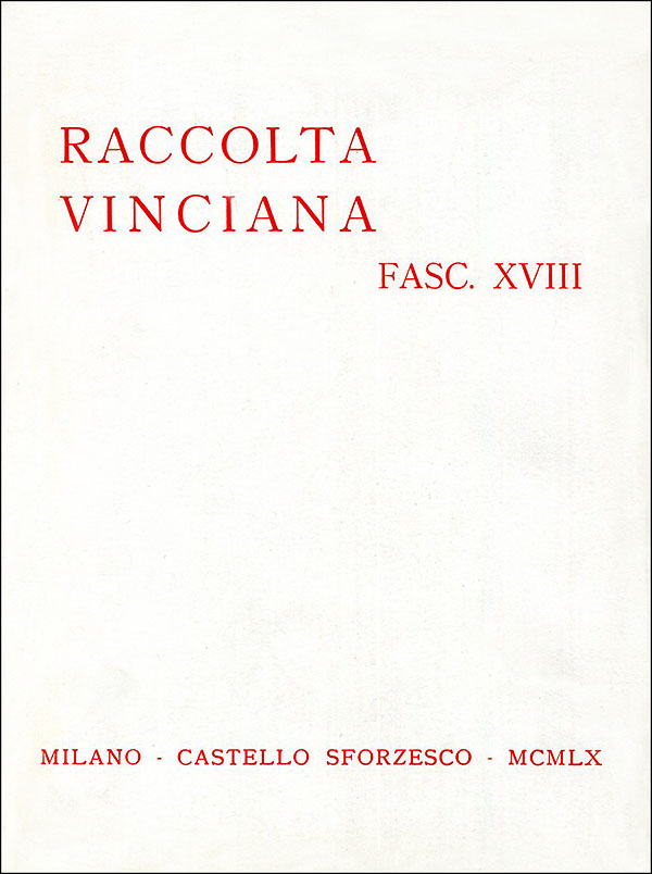 Raccolta vinciana XVIII (1960)