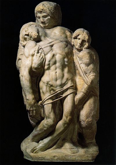Cartolina. Firenze - Galleria dell'Accademia. Pietà di Palestrina (1547-1559)