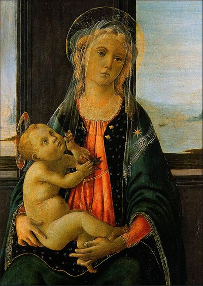Cartolina. Firenze - Galleria dell'Accademia. Madonna del mare (1475-1480 circa)