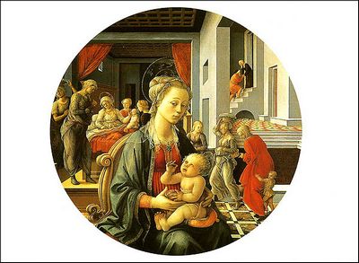 Cartolina. Firenze - Palazzo Pitti: Galleria Palatina. Madonna col Bambino