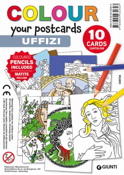 Kit 10 cartoline+foglietto+matite Uffizi