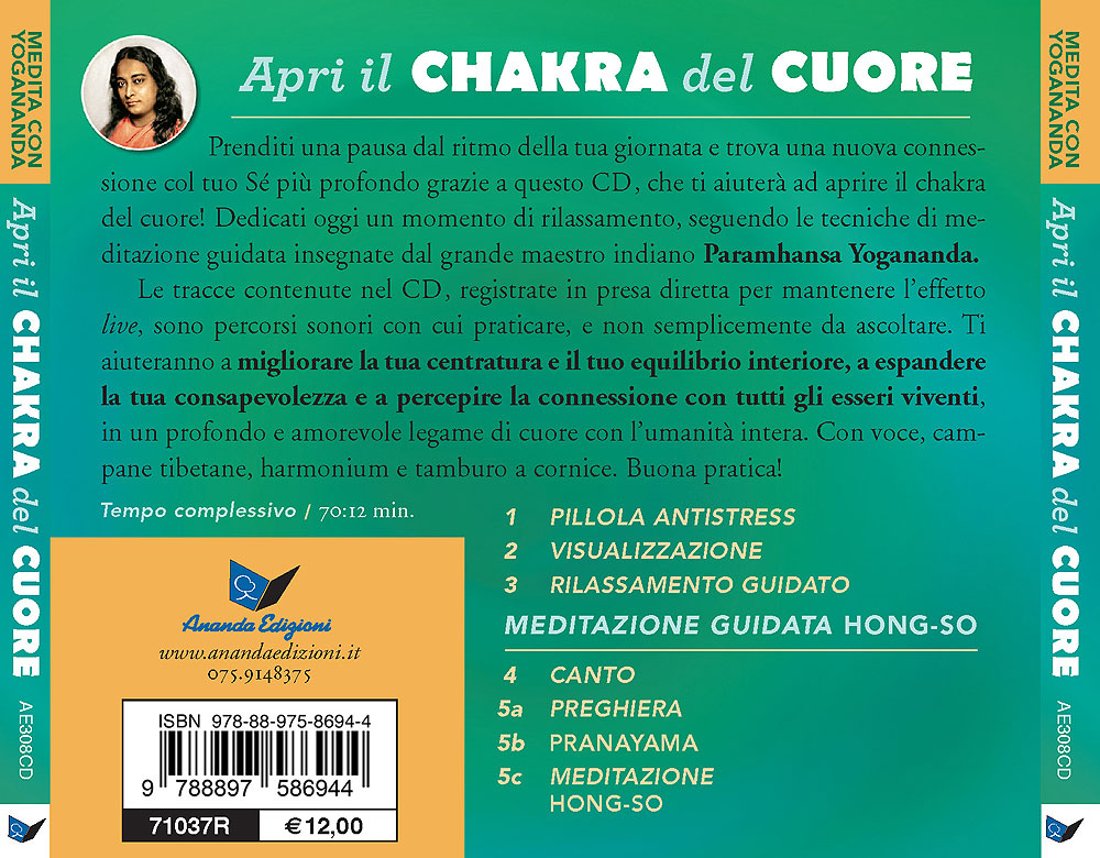 Apri il chakra del cuore - CD Medita con Yogananda