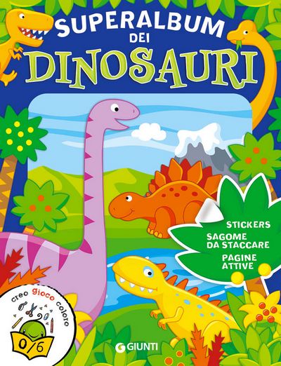 Superalbum dei Dinosauri (con stickers e sagome)