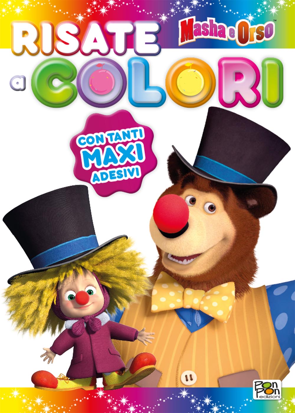 Sticker&Color Masha e Orso - Risate a colori