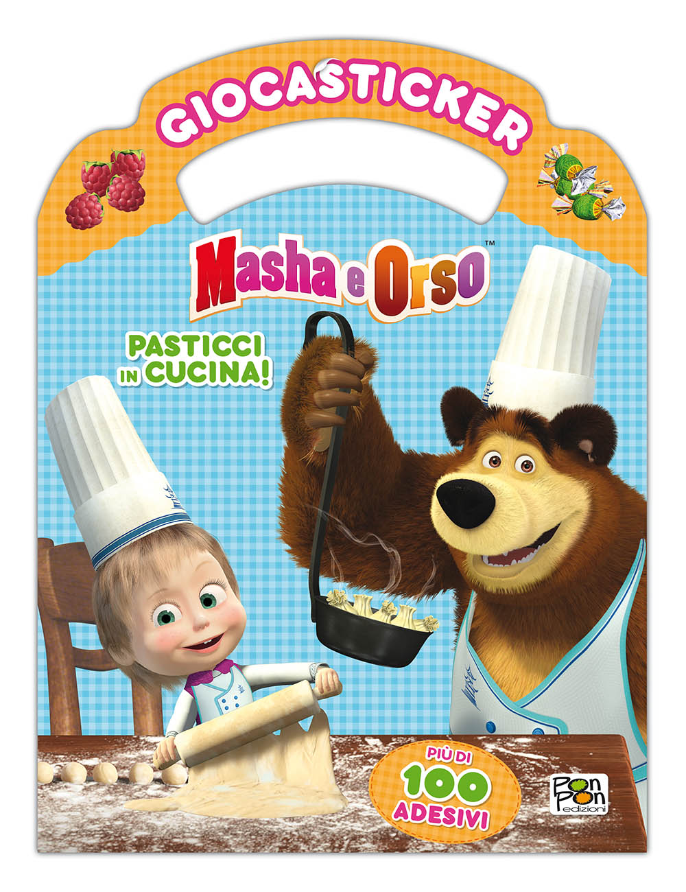 Giocasticker Masha e Orso - Pasticci in cucina