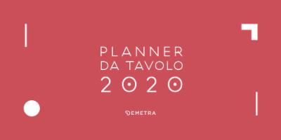 Calendario planner da tavolo 2020