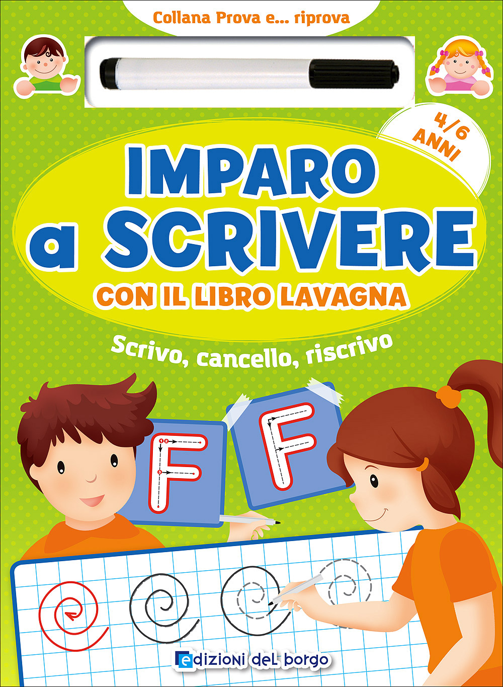 Imparo a scrivere con il libro lavagna - 4/6 anni