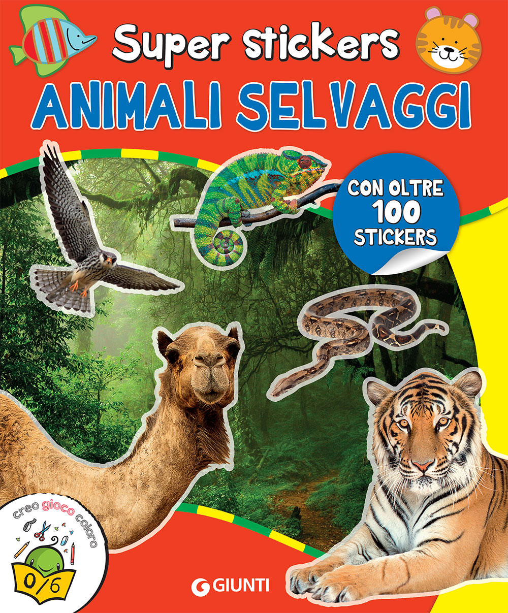 Super stickers. Animali Selvaggi 