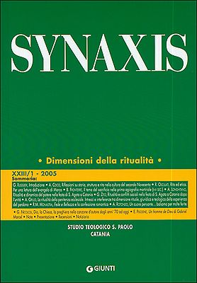 Quaderni di Synaxis XXIII/1 - 2005 - Quadrimestrale dello Studio Teologico S. Paolo di Catania