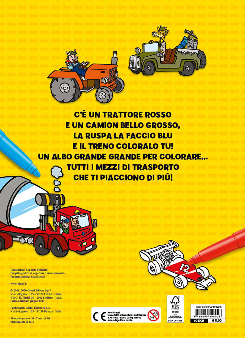 Il Superlibro delle Macchine da Colorare 