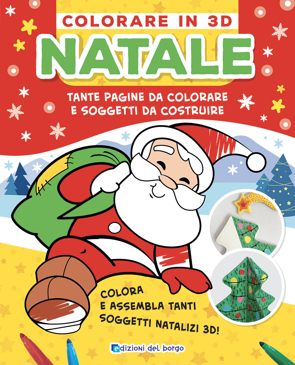 Colorare In 3d Natale Giunti