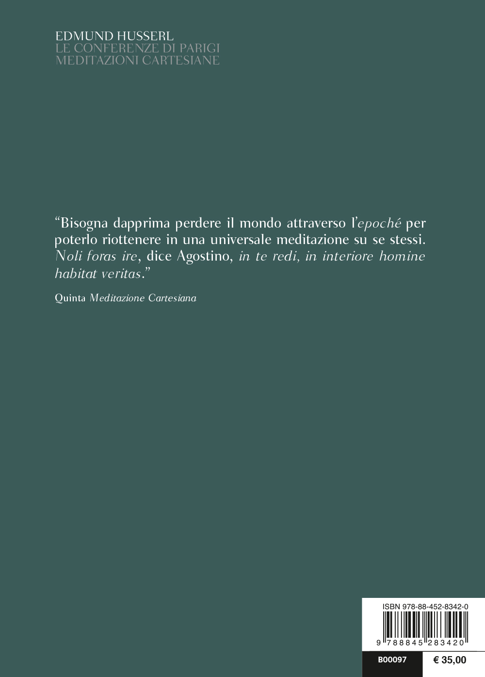 Le conferenze di Parigi. Meditazioni cartesiane