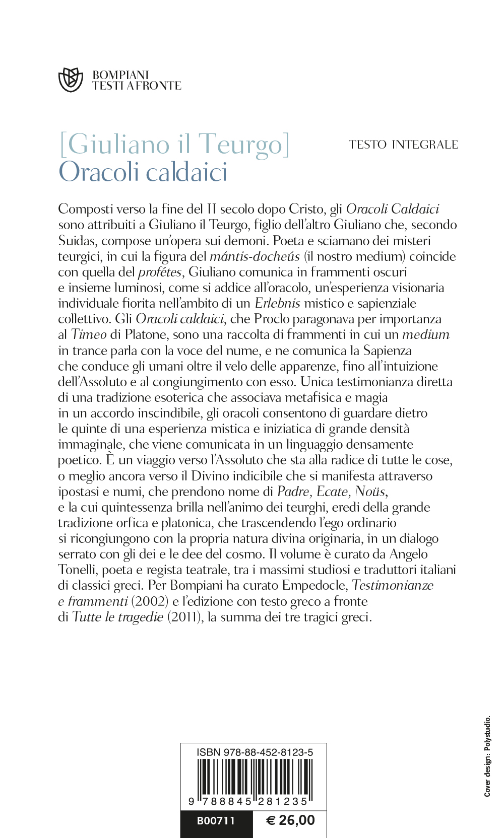 Oracoli caldaici. Testo greco a fronte - Bompiani