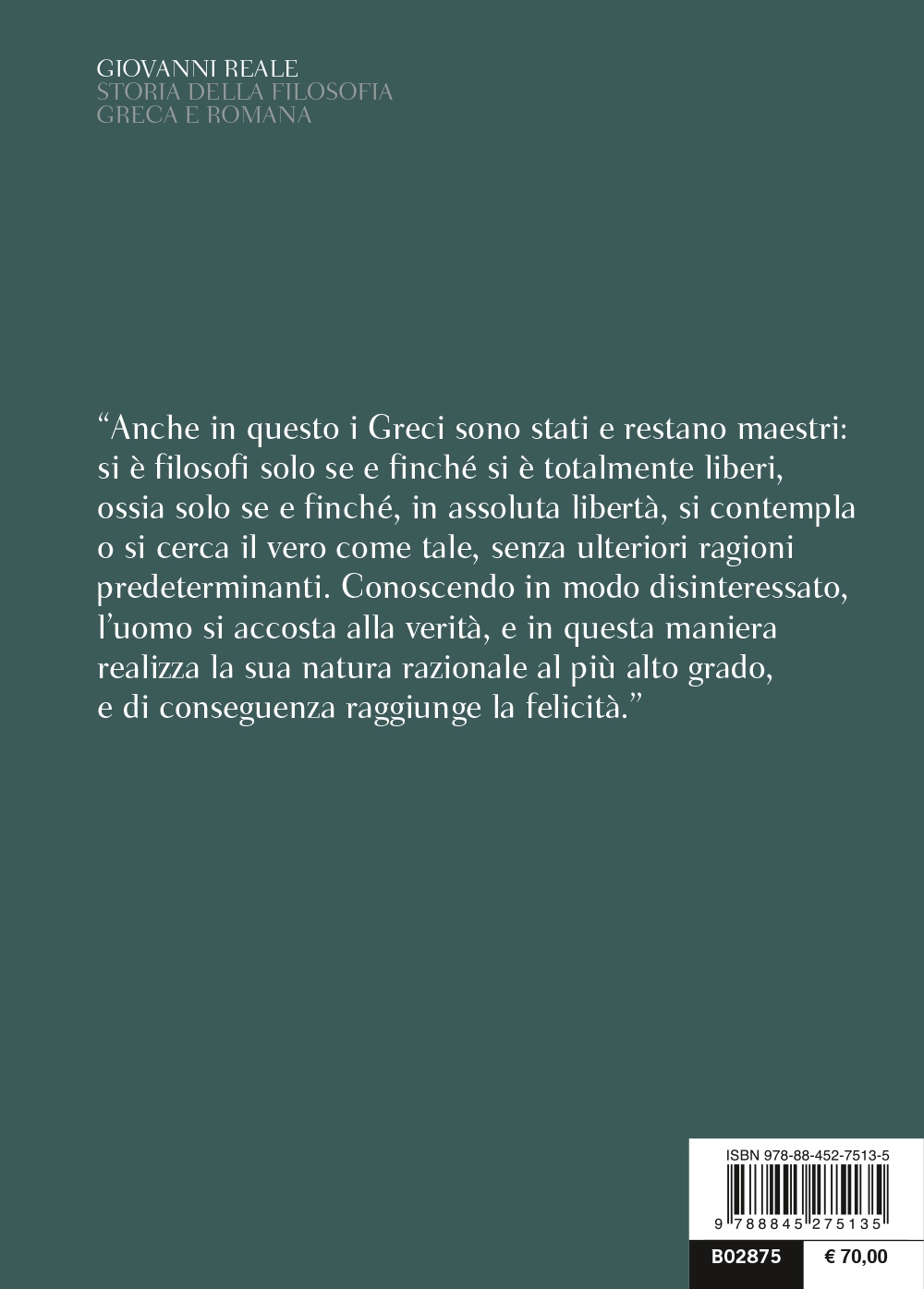 Storia della filosofia greca e romana