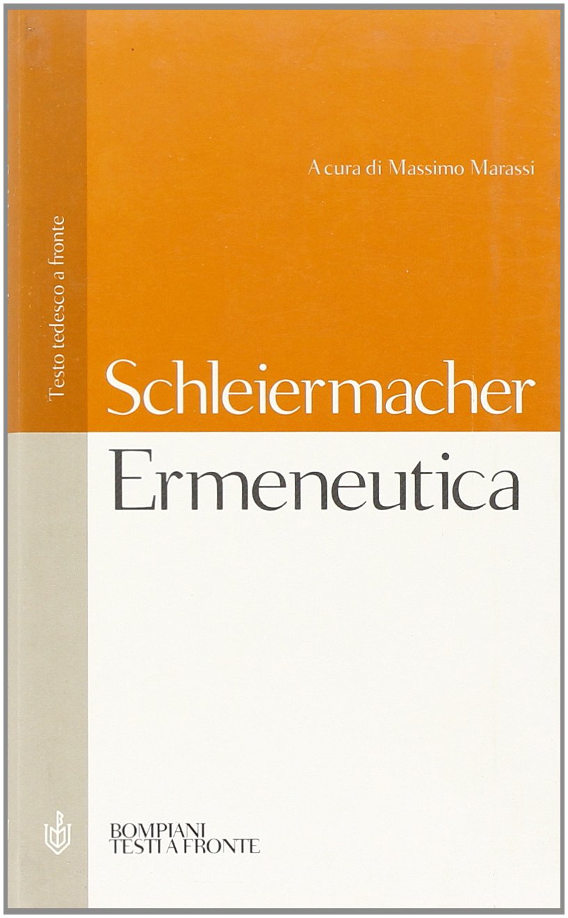 Ermeneutica. Testo tedesco a fronte