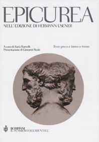 Epicurea, nell'edizione di Hermann Usener. Testo greco e latino a fronte