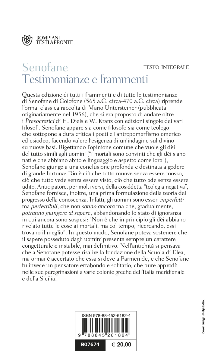 Testimonianze e frammenti