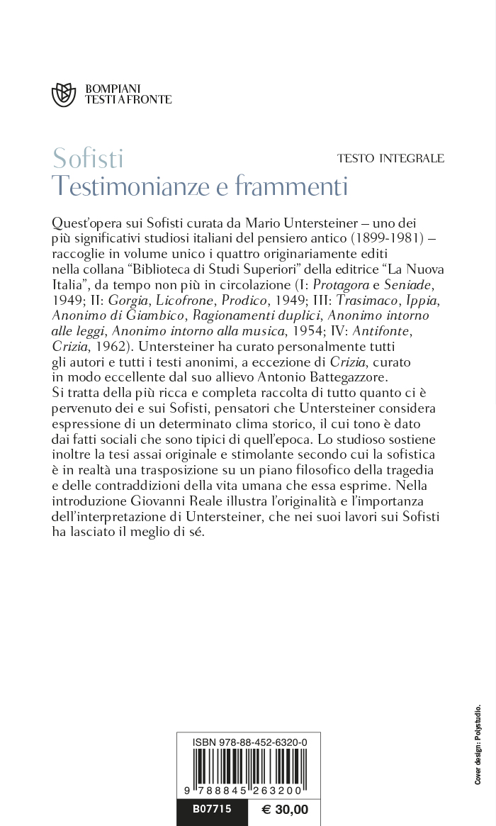 Testimonianze e frammenti