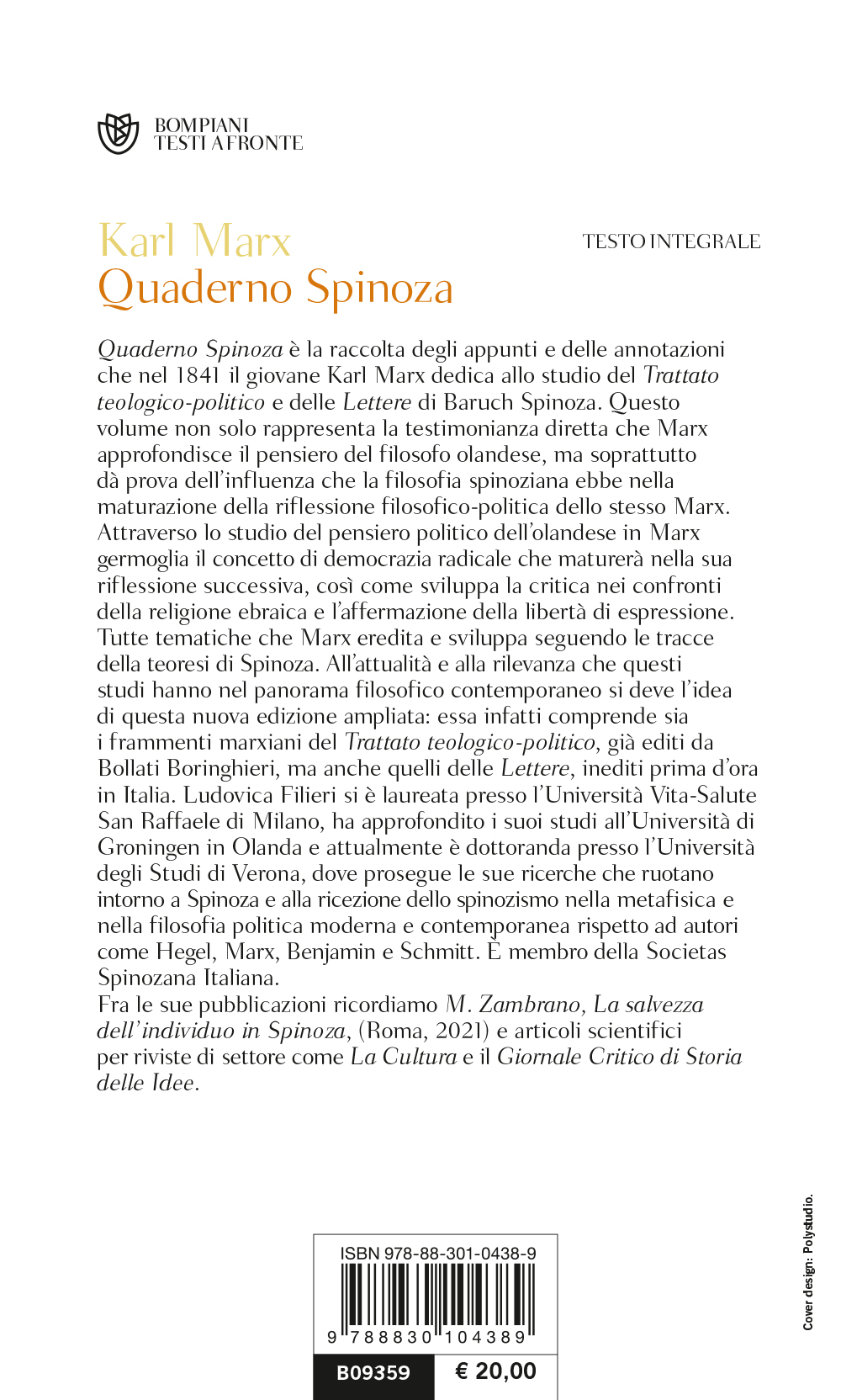 Quaderno Spinoza