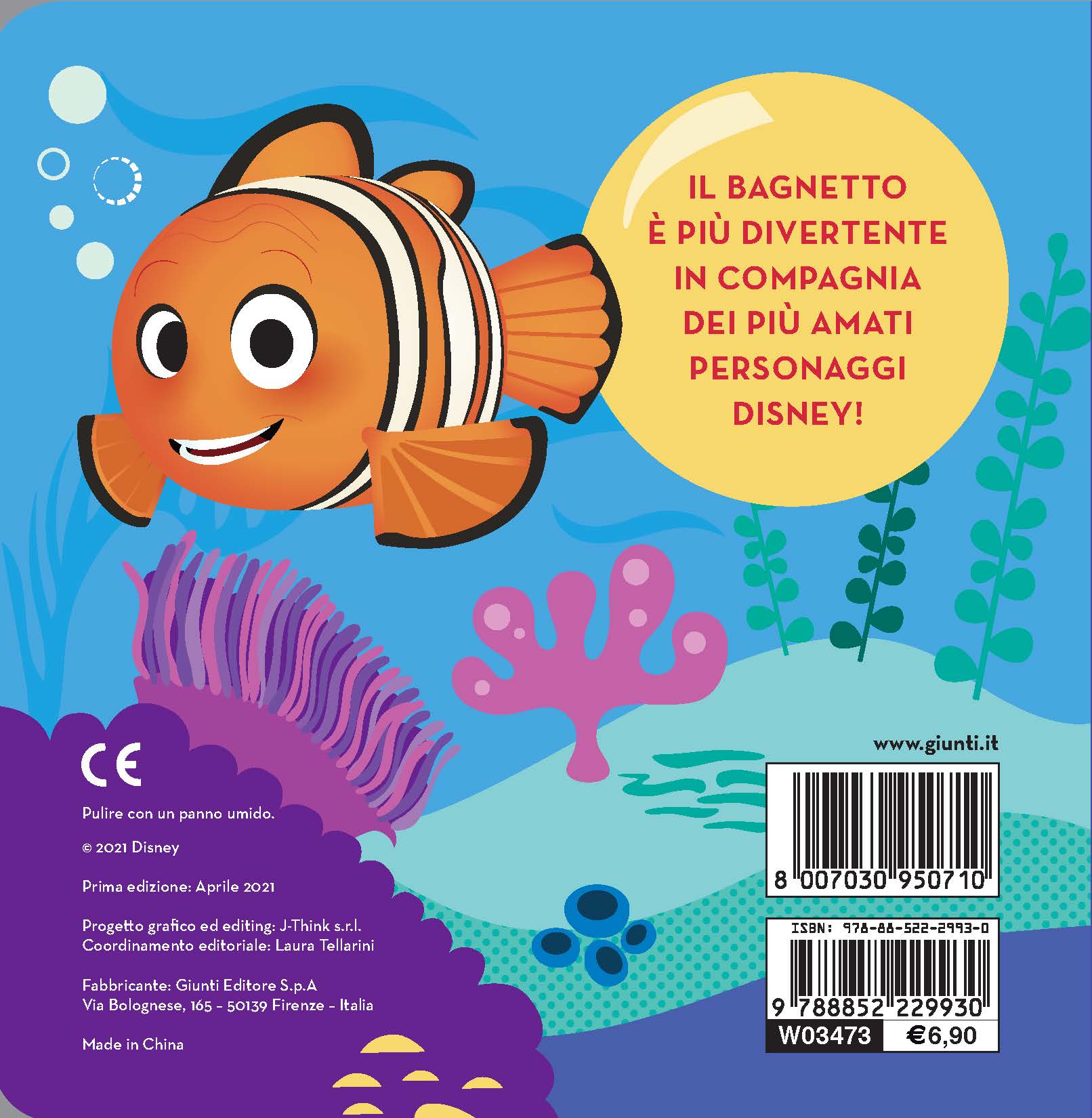Nemo e i suoi amici Il libro bagnetto