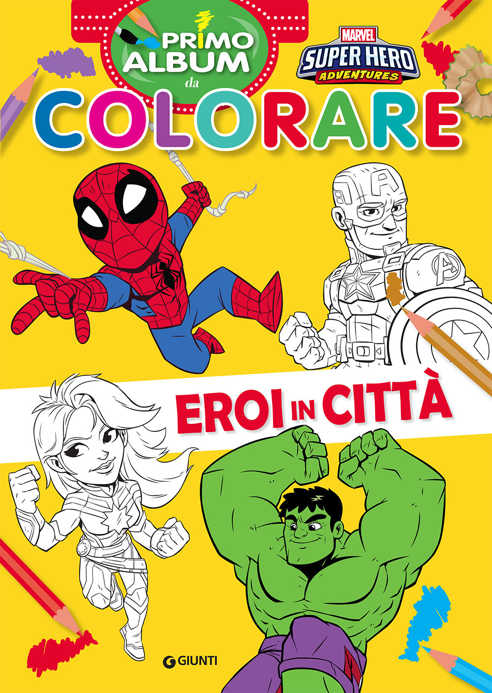 Primo album da colorare Marvel Super Hero Adventures