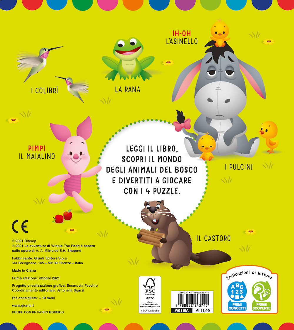 Libro Maxi Puzzle Animali del bosco