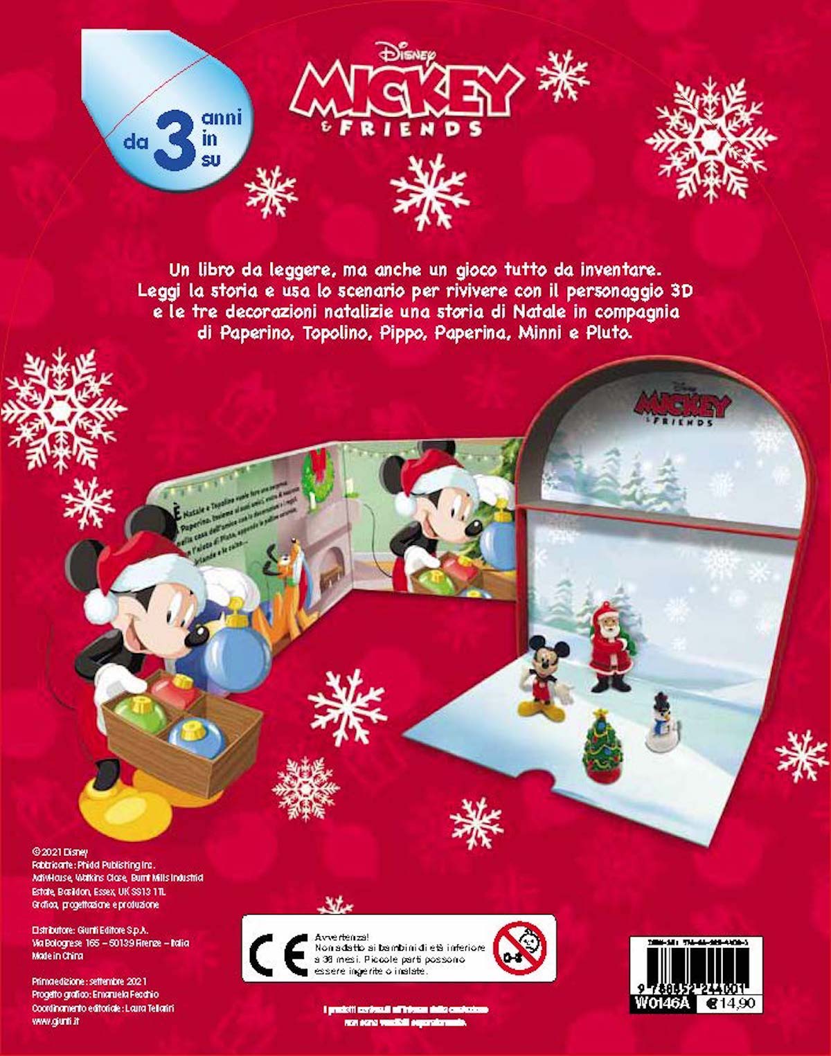 Libro Giocakit Natale Disney Mickey&Friends
