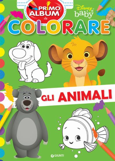 Disney Baby - Primo album da colorare - Gli animali