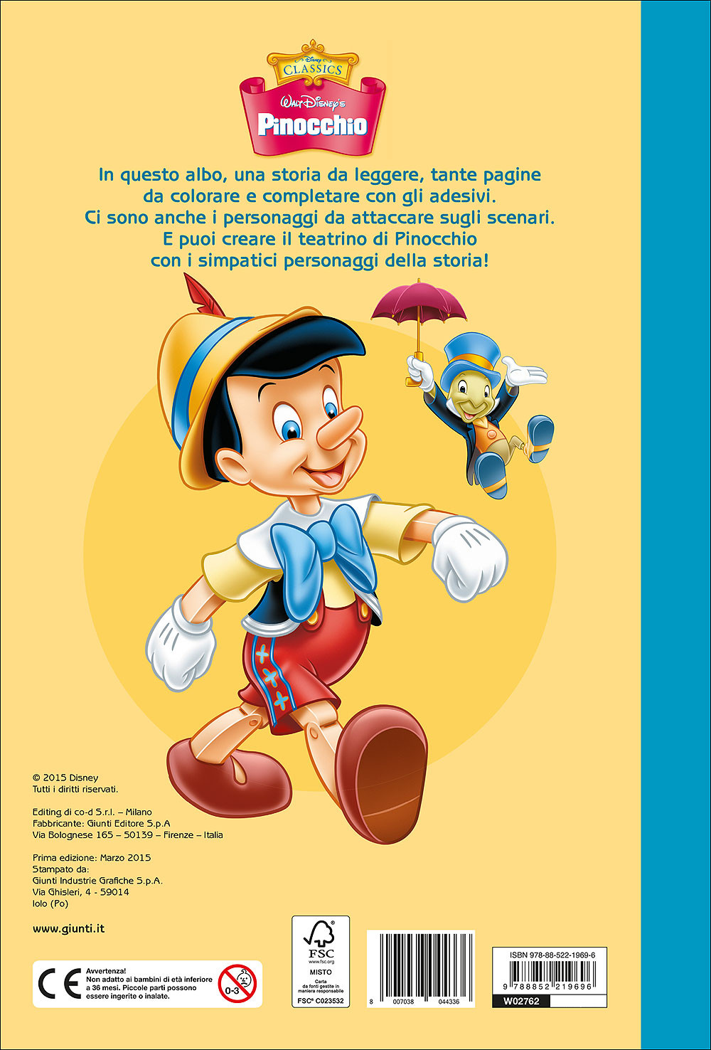Pinocchio - Staccattacca&Colora