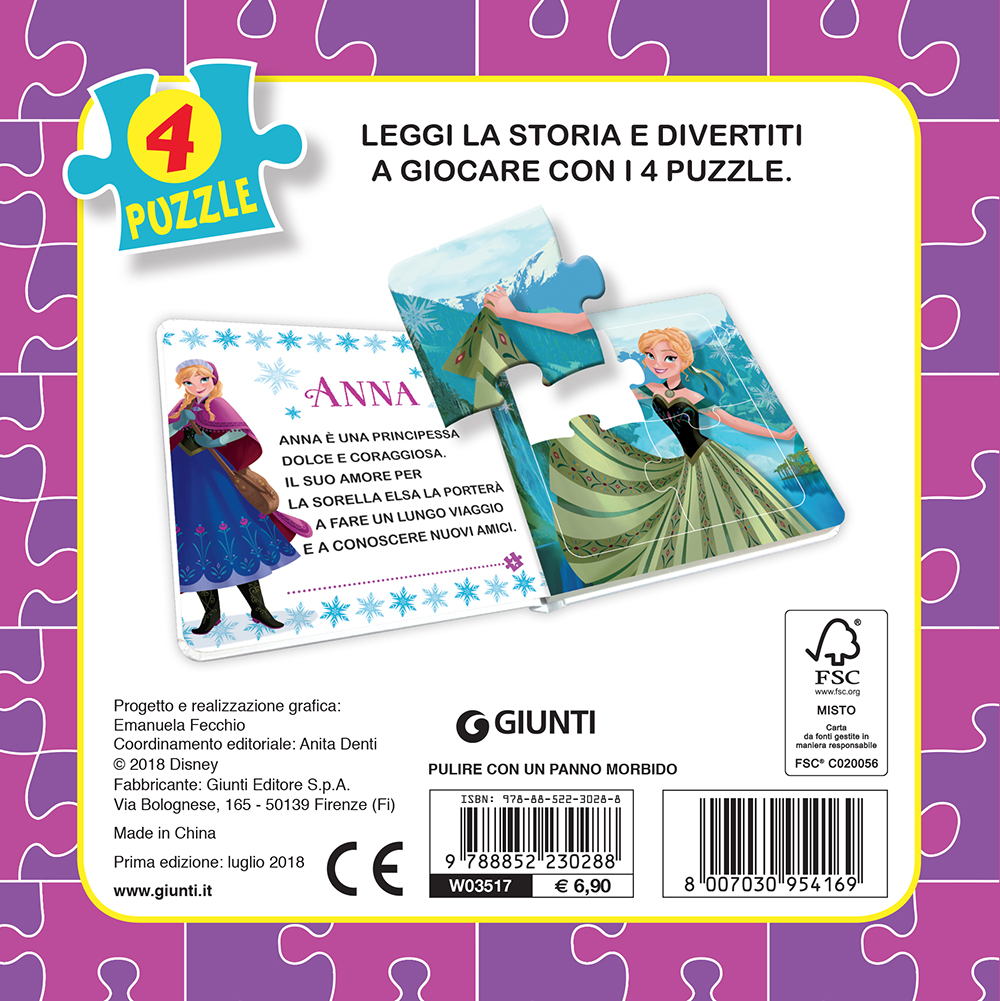 Libro Mini Puzzle - Frozen. Tra i ghiacci
