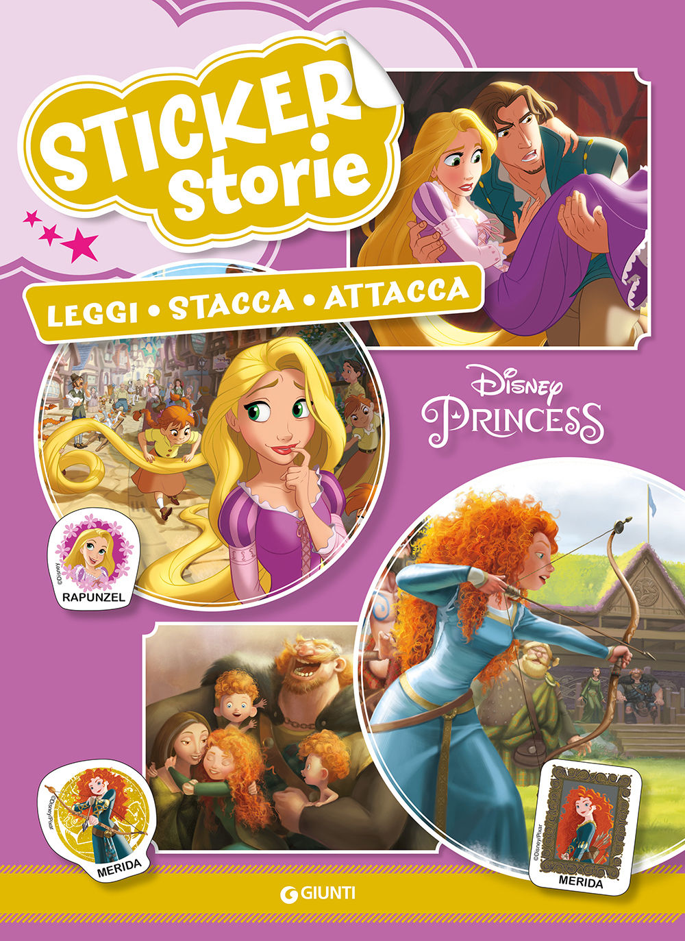 Sticker Storie - Principesse. Rapunzel/Ribelle