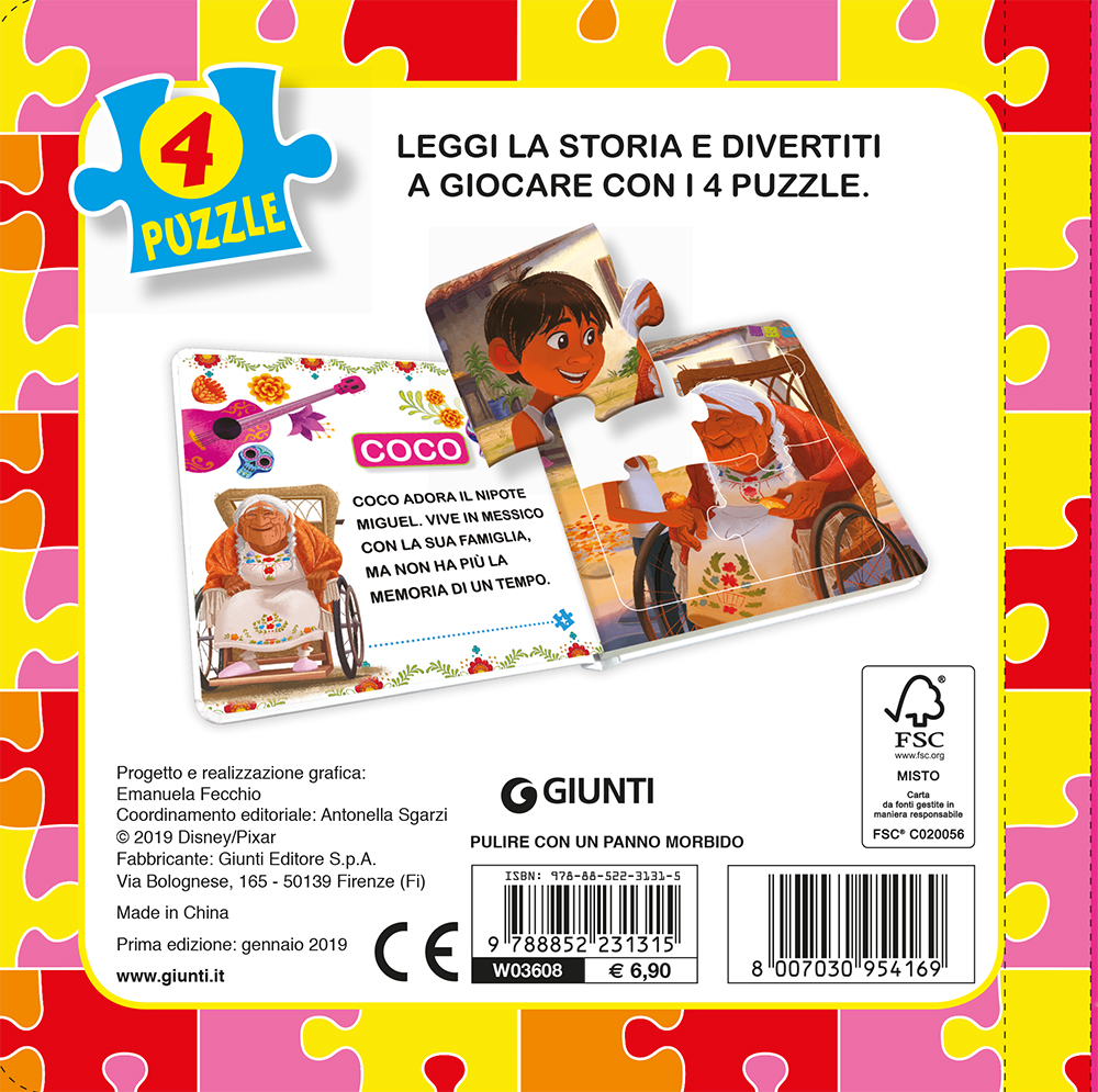 Libro Mini Puzzle - Coco