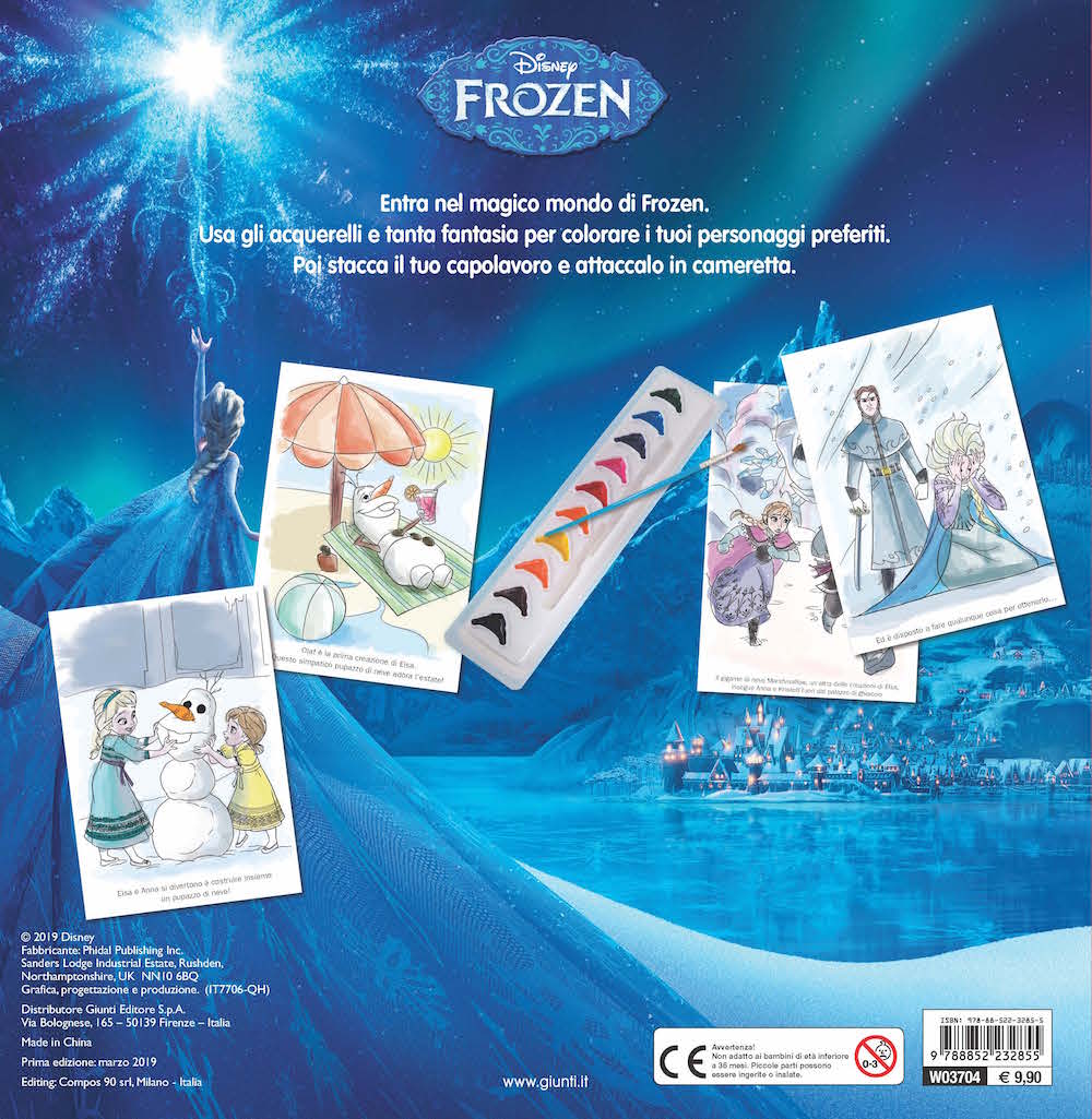 Libro Acquerello - Frozen 