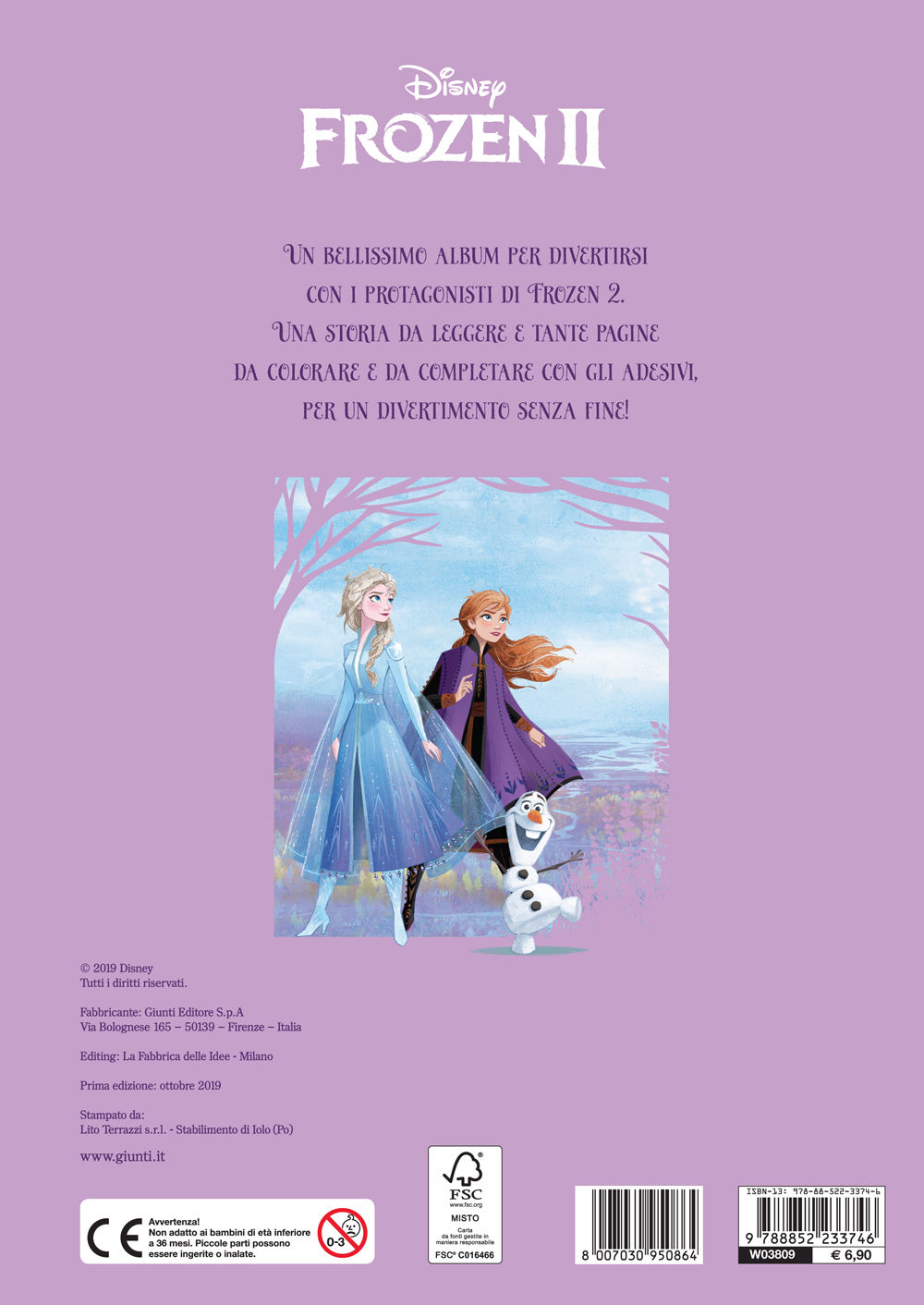 Attacca le Principesse - Frozen 2. Gioca, Colora e Attacca