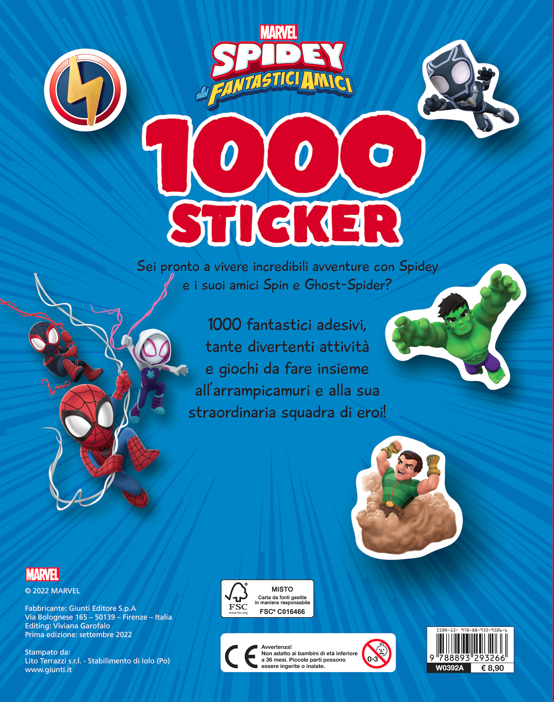 Spidey and his amazing friends 1000 Sticker