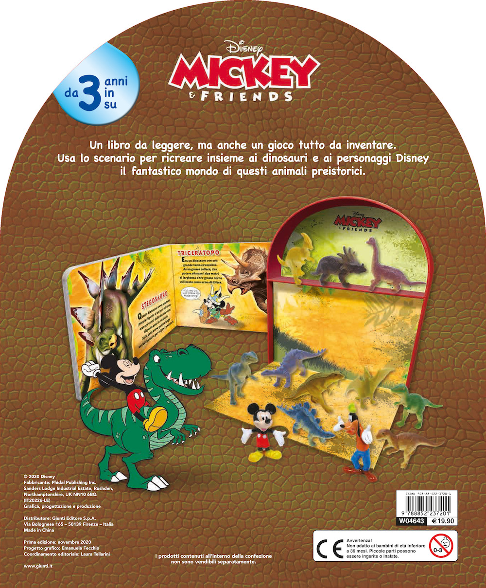 Dinosauri Mickey&Friends Maxi LibroGiocaKit